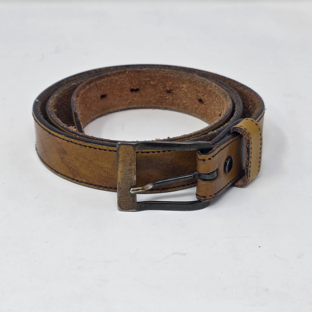 Traval Select Leather Belt Mens Size 30 1" Wide Brown Smooth Finish  Casual